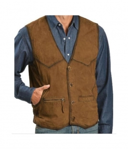 Leather Western Vest